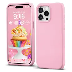 iPhone 15 Pro pink silicone case