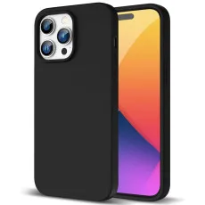 Black soft TPU silicone case for iPhone 14 Pro Max