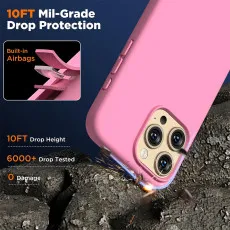 iPhone 15 Silicone case - Pink Soft TPU with Ultimate Protection