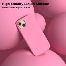 iPhone 15 Silicone case - Pink Soft TPU with Ultimate Protection
