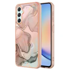 Rose Gold Marble Phone Case for Samsung Galaxy S25 Plus