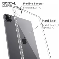 Crystal Clear iPad Pro 13 Bumper Case 13 inches– Stylish, Durable Protection