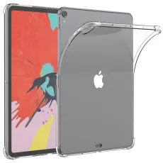 Front view of clear shockproof bumper case for iPad Pro 12.9-inch (2018).