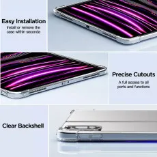 Crystal Clear Bumper Case for Apple iPad Pro 12.9 (2022) - Slim & Protective