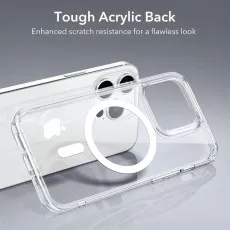 iPhone 14 Pro Max Clear MagSafe Case - Shockproof, Military-Grade, Yellowing-Resistant Protection