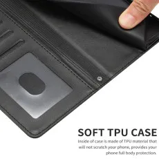 Premium RFID Blocking Wallet Case for Motorola Moto Edge 50 Neo - 3 Card Holder, Shockproof Flip Cover