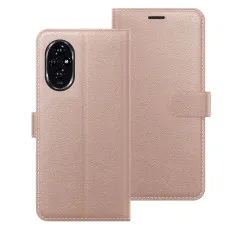 Honor 200 Leather Wallet Case rose gold