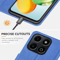 Honor 200 Smart Leather Phone Case with camera protection and easy charging