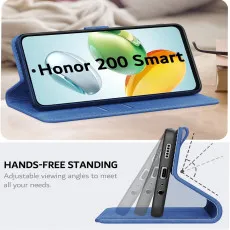 Honor 200 Smart Leather Phone Case with adjustable stand