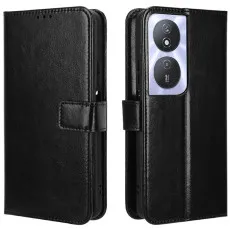 honor x7b leather wallet case black