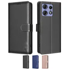 Leather Wallet Cover for Motorola Edge 50 Pro