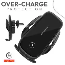 Car Phone Holder Wireless Charger Mount Dashboard Air Vent Holder iPhone Samsung & More