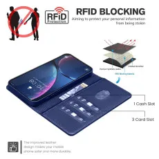 Vintage Leather Case for Motorola Edge 50 Pro - Multi-Functional Wallet Design Phone Cover