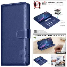 Vintage Leather Case for Motorola Edge 50 Pro - Multi-Functional Wallet Design Phone Cover