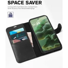 Moto G35 Leather Wallet Case with Card Holder – Style Meets Protection