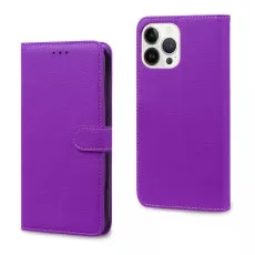 Premium Magnetic Leather Wallet Case for iPhone 15 Plus & Pro Max – Slim & Stylish Pocket Cover