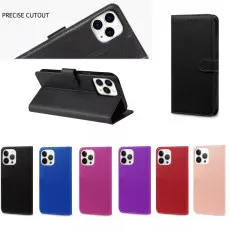 Slim leather iPhone 15 Pro Max case with card slots