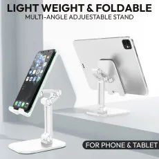 Desktop Folding Holder Stand Fit Smartphones Tablet iPad 4 to 10.5 inch