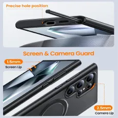 Samsung Galaxy S25 Ultra Magsafe Ring Case in BLack With screen and camera protection