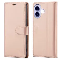 iPhone 16 Leather Wallet Case For All Models with RFID Blocking Card Holder and Folio Flip Kickstand