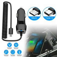 USB Fast Car Charger Type-C Charging Adapter For All Type- C Devices UK