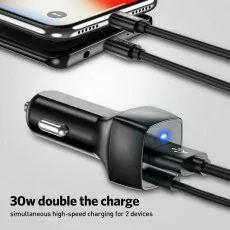 USB Fast Car Charger Type-C Charging Adapter For All Type- C Devices UK