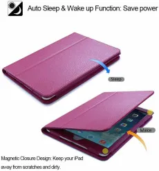 iPad Mini 6th Gen Flip Case 8.3inch (2021) A2567/A2568 with Sleep/Wake Function (Red)