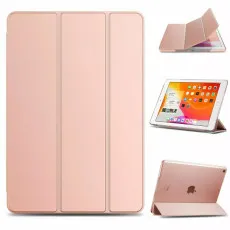 iPad 10th Gen 2022 Case, Slim TPU Stand Cover, Smart Folio Protective Leather Case – Rose