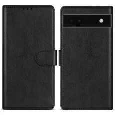 Google Pixel 6A Leather Wallet Case – Slim & Durable, with Card Slots