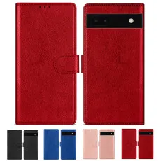 Google Pixal 6A Leather Wallet cases