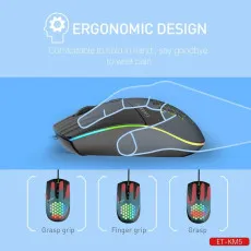 High-precision gaming mouse with RGB lights