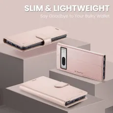 Luxury Google Pixel 7A Wallet Case – Genuine Leather Protection