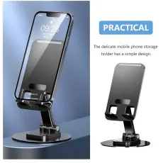 Adjustable 360° Mobile Stand | Anti-Slip Foldable Holder for Phones & Tablets