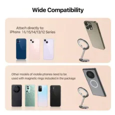 Magnetic Suction Car Phone Holder – Foldable 360° Adjustable Bracket