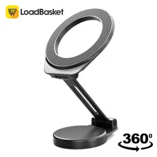 Magnetic Suction Car Phone Holder – Foldable 360° Adjustable Bracket