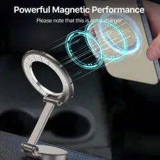 Magnetic Suction Car Phone Holder – Foldable 360° Adjustable Bracket