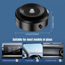 360° rotating magnetic and vacuum suction phone holder for all mobile phones