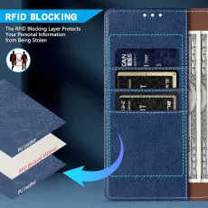 Google Pixel 8A Wallet Case Displaying Card and cash compartments