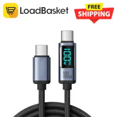 100W Type-C to Type-C Fast charging cable With LED power display