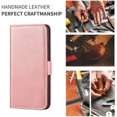 Moto Edge 50 Neo case close-up of the sleek leather texture