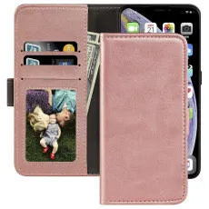 Moto Edge 50 Neo leather wallet case view full fornt and protective design