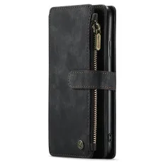 View of full fornt leahter wallet zipper case