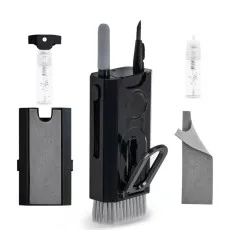 Portable multi-purpose cleaning kit for tech devices