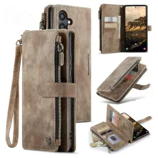 Leather Zipper wallet case for samsung S24