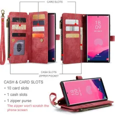Upgrade Your Samsung Galaxy S23 Ultra with Zipper Leather Wallet Case