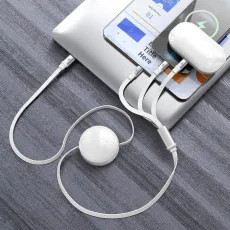 3 in 1 Retractable Multi USB Charging Cable