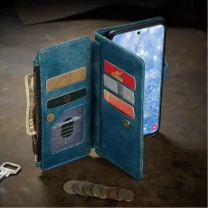 Samsung Galaxy S23 Leather Zipper Wallet Case – Elegant Design with RFID Protection