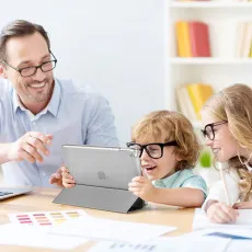 iPad 10.2inch 7th-8th-9th Generation Smart Case With Tri-fold Leather Shell