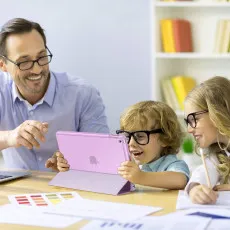 iPad 10.2inch 7th-8th-9th Generation Smart Case With Tri-fold Leather Shell