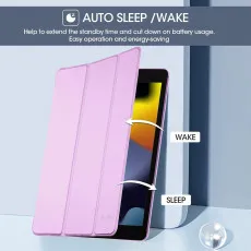 iPad 10.2inch 7th-8th-9th Generation Smart Case With Tri-fold Leather Shell